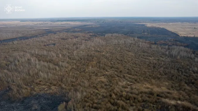 65 пожеж за добу: на Волині горять торфовища (фото)