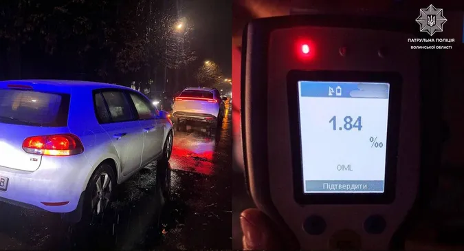🚘 1,84 проміле: у Луцьку п'яний водій Volkswagen вгатив Honda на Стрілецькій
