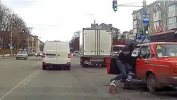 Звірячий напад: у Луцьку чоловік із собаками накинувся на водія (відео)