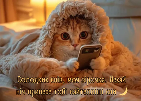 На добраніч та солодких снів: прикольні картинки та побажання у прозі та віршах
