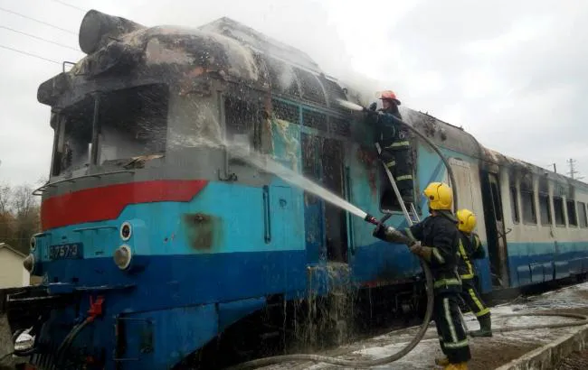 На Волині горів поїзд: ймовірна причина – недопалок