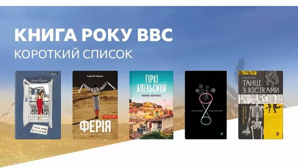 ВВС Україна оголосила короткі списки номінантів премії Книга року-2022