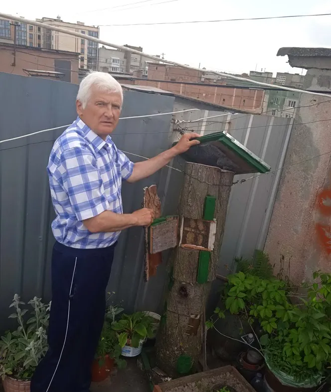 Лучанин на даху дев'ятиповерхівки зробив пасіку (фото)