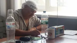 У Києві голодуючий шахтар намагався себе спалити (відео)