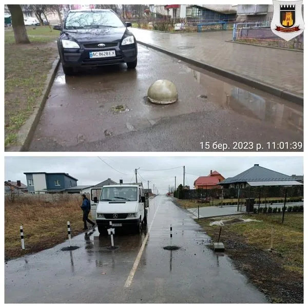 У Луцьку демонтували незаконні обмежувачі руху (фото)