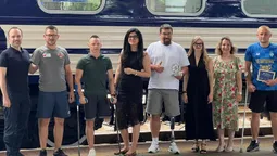 Ветеран з Волині став одним із перших пасажирів безбар'єрного вагона «Укрзалізниці» (фото)