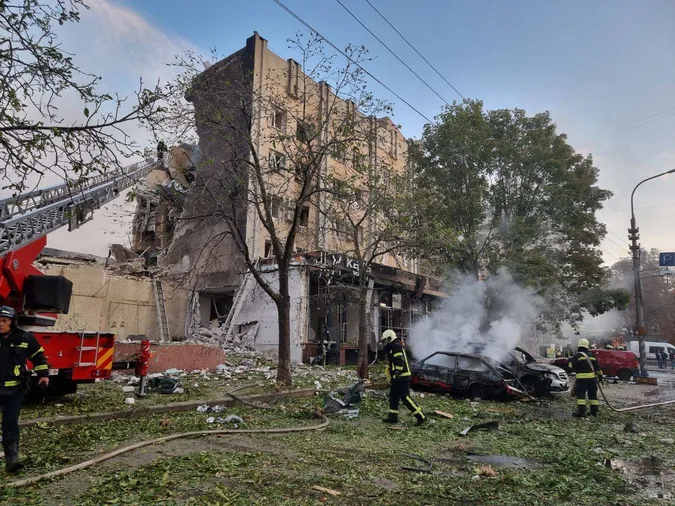наслідки удару в Черкасах