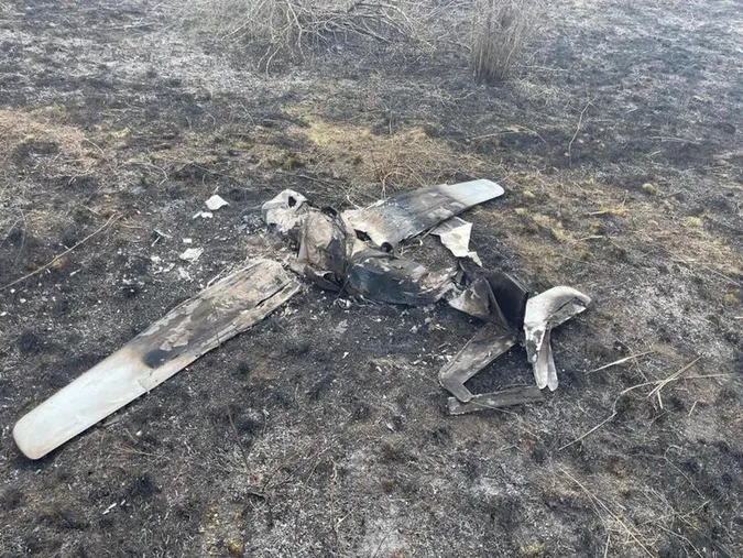 На Донеччині українські прикордонники збили безпілотник з автоматів (фото)