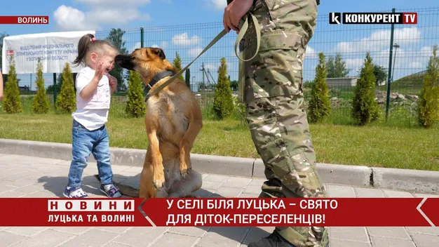 Конкурси, собаки та гарний настрій: біля Луцька провели свято для дітей-переселенців (відео)