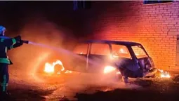На Волині ввечері згорів легковик