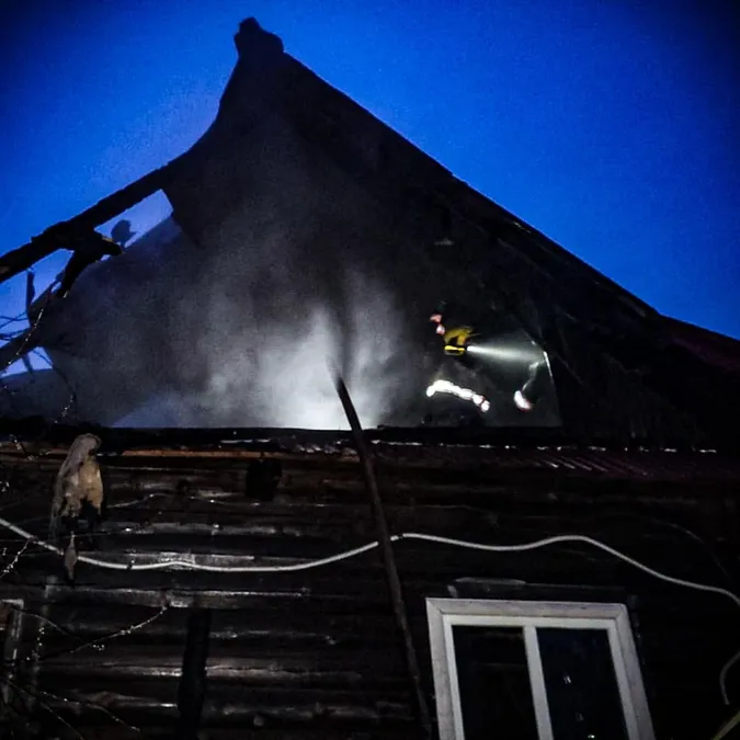 Через несправність пічного опалення на Волині горів будинок (фото)