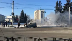 У центрі Луцька зайнявся автомобіль (фото, відео)