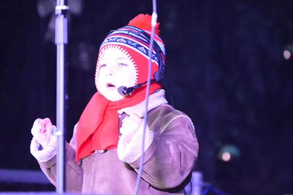 З піснями та феєрверками: у Луцьку засвітили головну ялинку