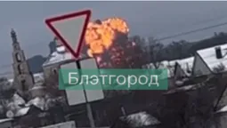 На росії впав військовий літак Іл-76, який перевозив ракети, – ЗМІ