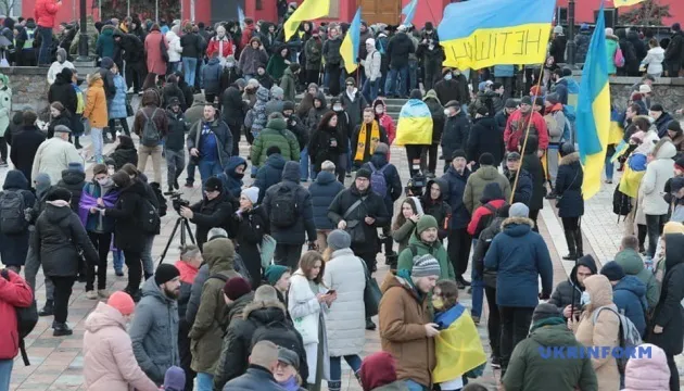 У Києві активісти вийшли на марш проти російської агресії