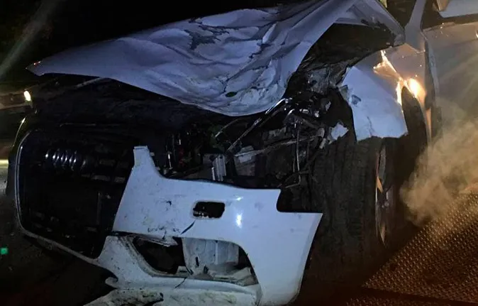 У Луцьку вночі п'яний на Audi злетів у кювет (фото)