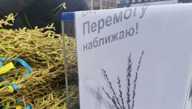 Луцькі волонтери продавали вербові букетики та зібрали 55 тисяч для військових (фото, відео)