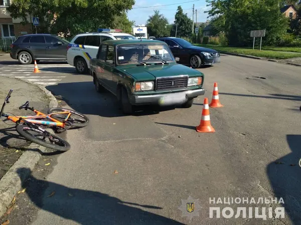 У Луцьку пенсіонер на «жигулях» збив велосипедиста (фото)