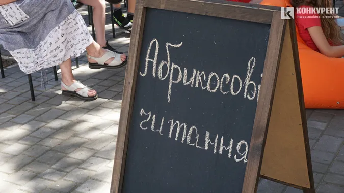 У центрі Луцька просто неба презентували «абрикосову книгу» (фото)