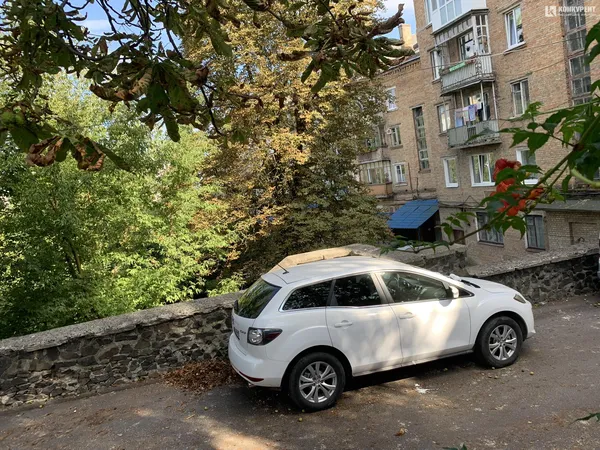 У Луцьку «народні месники» облили кефіром невдало припарковану «мазду» (фото)