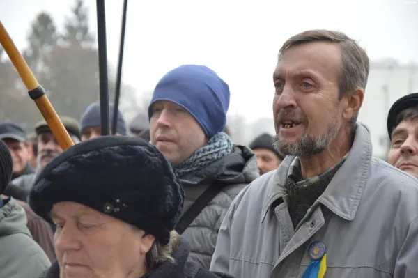 «Ми посадимо їх на нари» , - лучани вимагають відставки уряду Яценюка