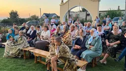 На стіні храму на Волині показали фільм про Голодомор  (фото)