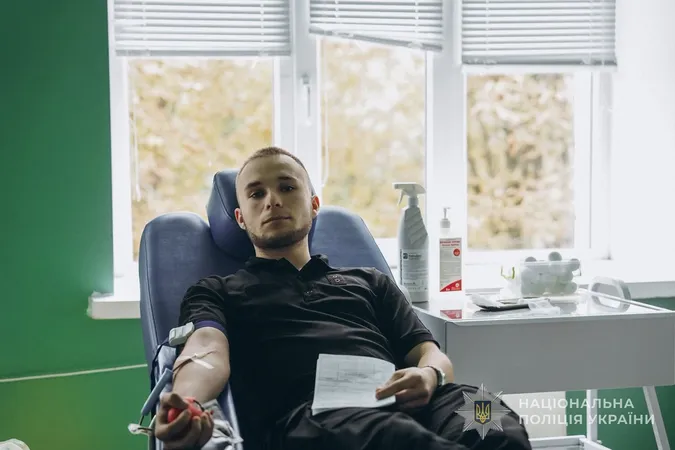 Близько сотні поліцейських Волині здали кров для поранених військових і цивільних (фото)