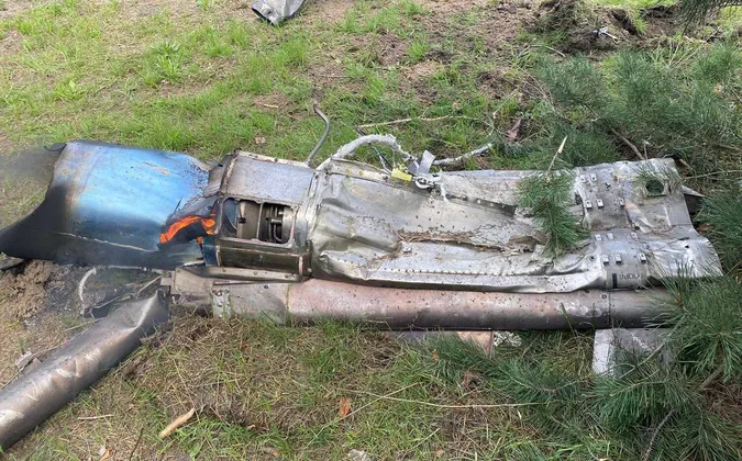 На Дніпропетровщині збили російську ракету: вона впала на галявині (фото)