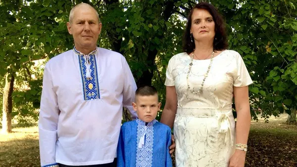 Родина Березюків з найменшим сином Іллею