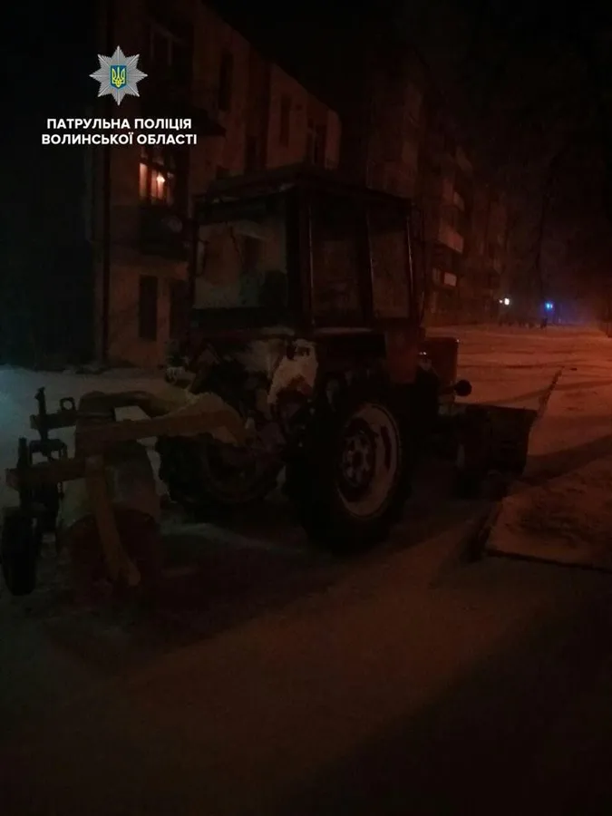 Луцьком їздив нетверезий тракторист
