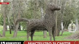 Вперше в Україні: у луцькому парку створюють скульптури з гілок дерев (відео)