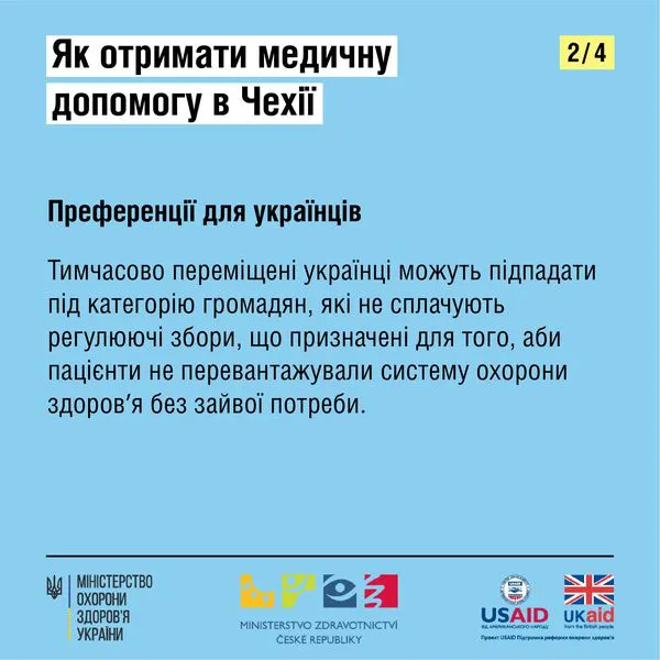 Як українцям отримати медичну допомогу в Чехії