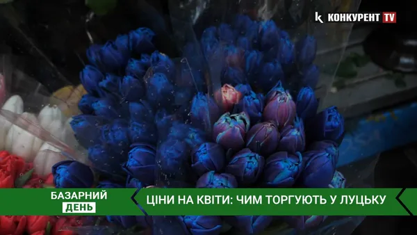 Тюльпани, хризантеми,  еустоми та троянди: скільки коштують квіти у Луцьку (відео)