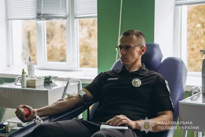 Близько сотні поліцейських Волині здали кров для поранених військових і цивільних (фото)