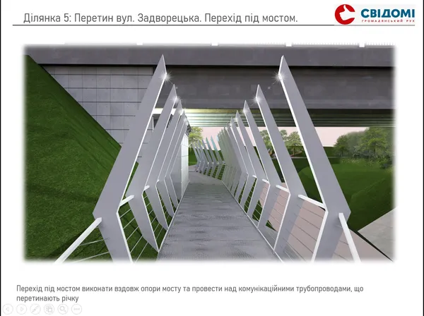 Перехід під мостом виглядатиме так