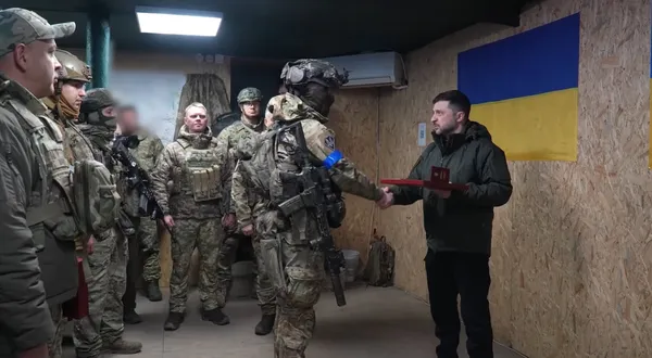 У Купʼянську Зеленський відвідав командний пункт 14-ї бригади