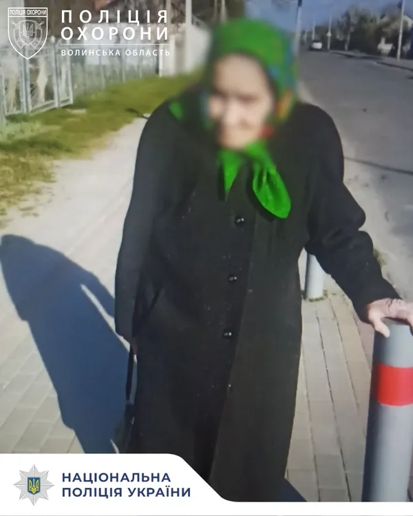 Шукала сина і заблукала: на Волині поліція допомогла дезорієнтованій бабусі