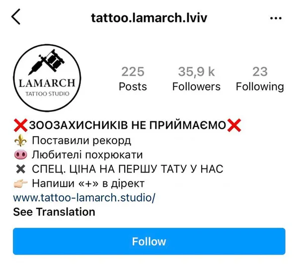 Зооскандал: працівники київського тату-салону хотіли набити куполи на свині (фото)