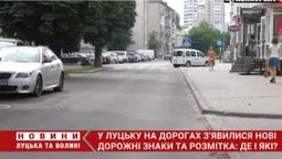 У Луцьку на дорогах – нові знаки і розмітка: де саме (відео)