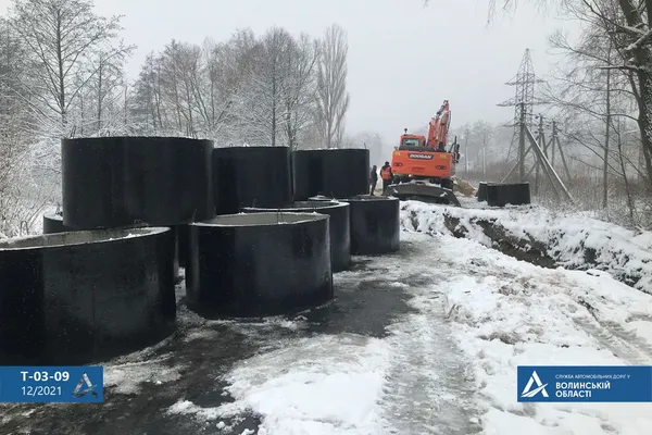 На Волині через погодні умови продовжили ремонт автошляху в Ківерцях (фото)