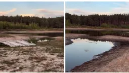 На Волині пересохло популярне серед рибалок озеро (відео)