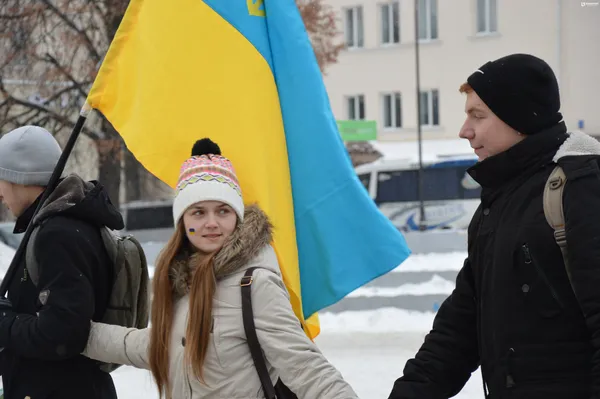 «Живий» ланцюг до Дня Соборності у Луцьку