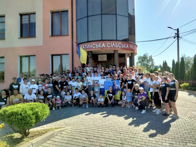 У Боратинській громаді вперше відбувся забіг «Шаную воїнів, біжу за героїв України»