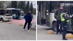 У Луцьку на переході маршрутка збила людину (відео)