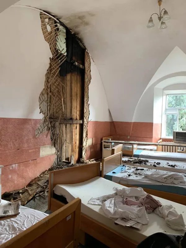 Показали, який вигляд має зсередини луцький госпіталь після пожежі (фото)