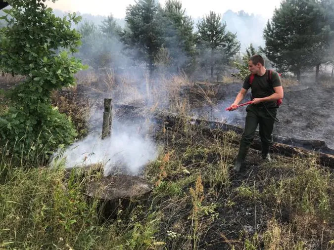 На Волині через спалювання сухої трави згоріли дві хати (фото)