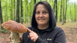 «Ліс порадував»: на Волині грибниця натрапила на величезні боровики (фото)