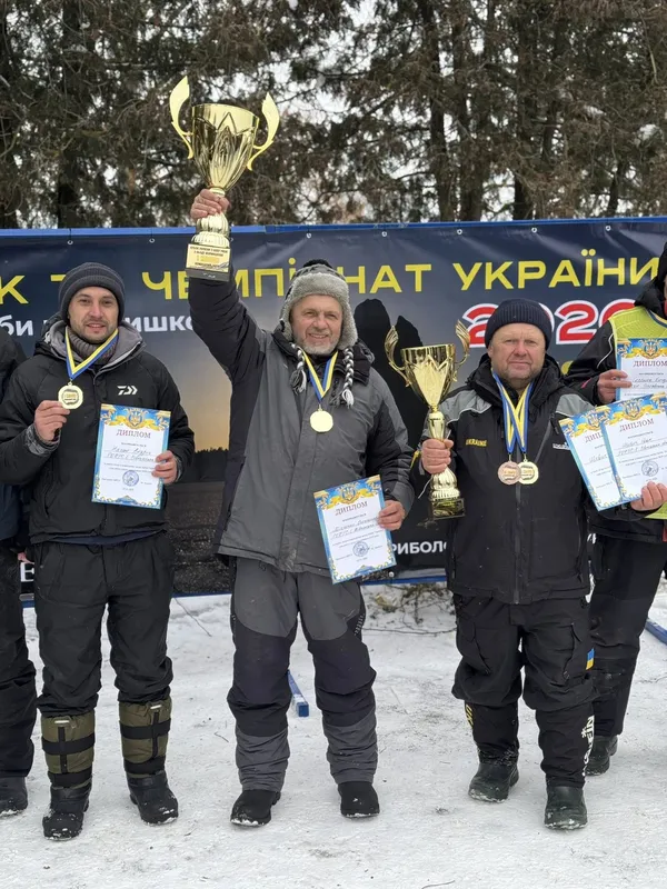 Майже три кілограми: волинянин став переможцем Кубку України з ловлі риби мормишкою (фото)
