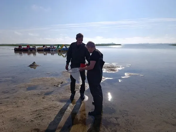 Збирають проби та планктон: на Світязі науковці досліджують стан водойми (фото)