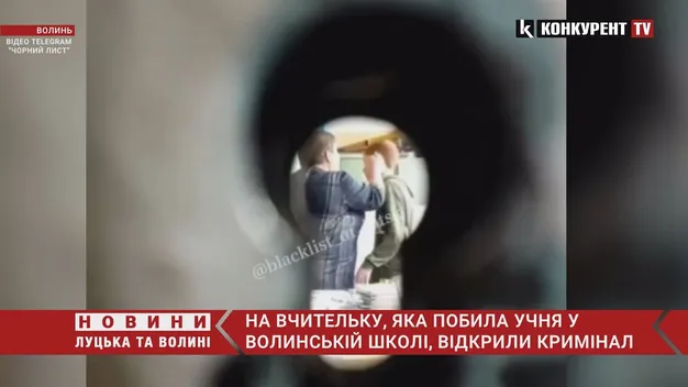 На вчительку, яка побила учня у волинській школі, відкрили кримінал (відео)